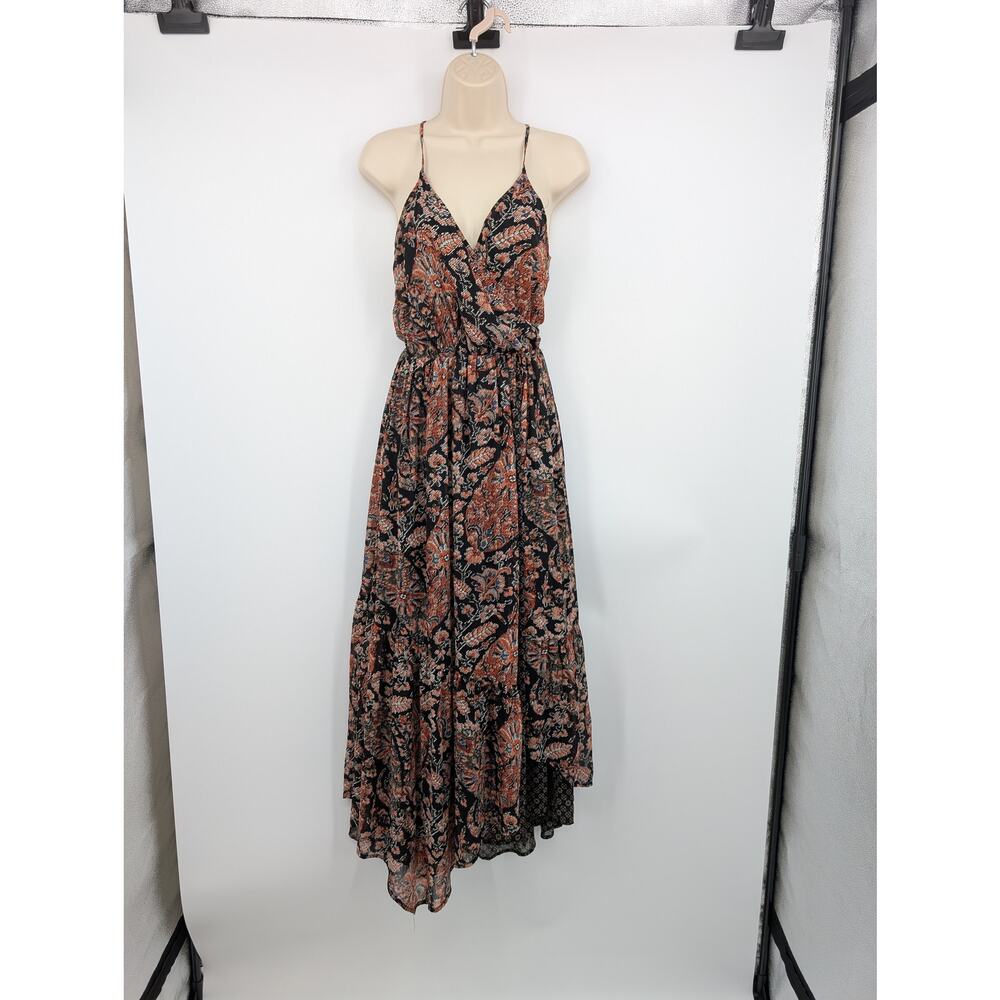 Abercrombie & Fitch Maxi Handkerchief Hem Wrap Layered Whimsygoth Floral XS